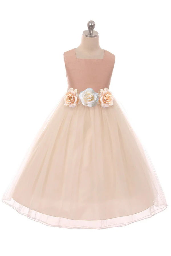 Poly Silk Tulle Girl Party Dress Plus Size by AS428 Kids Dream - Girl Formal Dresses