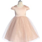 Sleeve Satin Girl Party Dress with Tulle by AS452 Kids Dream - Girl Formal Dresses