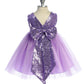 AS498B Kids Dream - Matching Sequins V Back & Bow Baby Dress