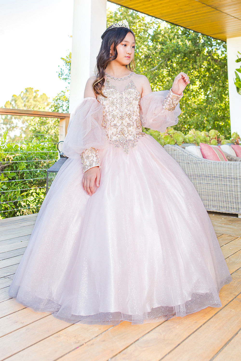 Cinderella Couture USA AS5114 Puff Sleeves Mini Quince