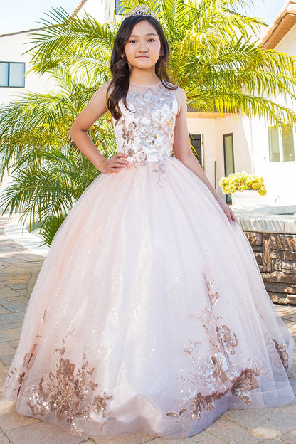 Cinderella Couture USA AS5118 Glitter Tulle Mini Quince Gown