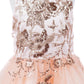 Satin Glittered Tulle Girl Party Dress by Cinderella Couture USA AS5121