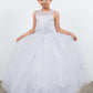 Beautiful Illusion Tulle 3D Flower Girl Dress by Cinderella Couture USA AS5126