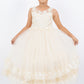 Illusion Top Lace Tulle Flower Girl Dress by Cinderella Couture USA AS5129