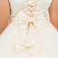 Illusion Top Lace Tulle Flower Girl Dress by Cinderella Couture USA AS5129