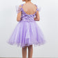 Glittter Flower Shoulder Strap Girl Party Dress by Cinderella Couture USA AS5134