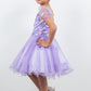 Glittter Flower Shoulder Strap Girl Party Dress by Cinderella Couture USA AS5134