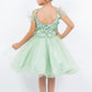 Glittter Flower Shoulder Strap Girl Party Dress by Cinderella Couture USA AS5134