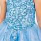 Embroidered Sequin Sweetheart Neckline Girl Party Dress by Cinderella Couture USA AS5136