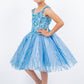 Embroidered Sequin Sweetheart Neckline Girl Party Dress by Cinderella Couture USA AS5136