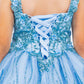 Embroidered Sequin Sweetheart Neckline Girl Party Dress by Cinderella Couture USA AS5136