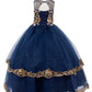 Cinderella Couture USA AS5163 Satin Glittered Tulle Mini Quince Gown