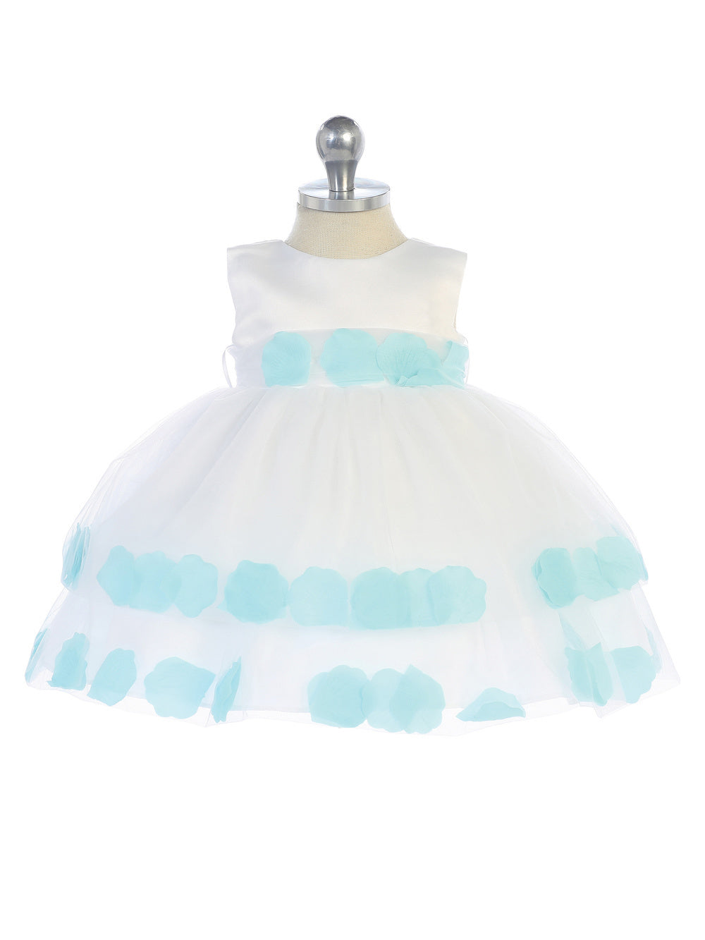 Baby Girl Satin Bodice Double Tulle Layer Dress by TIPTOP KIDS - AS5251S