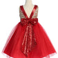 AS560 Kids Dream - Embroidered Lace V Back & Bow Girl Dress