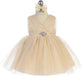 Baby Girl Glitter V Neck Tulle Dress by TIPTOP KIDS - AS5698S