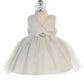 Baby Girl Glitter V Neck Tulle Dress by TIPTOP KIDS - AS5698S