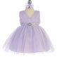 Baby Girl Glitter V Neck Tulle Dress by TIPTOP KIDS - AS5698S