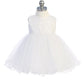 Baby Girl Sleeveless Criss Cross Beaded Bodice Dress by TIPTOP KIDS - AS5782S