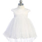 Baby Girl Satin Lace Applique Bodice Dress by TIPTOP KIDS - AS5788S