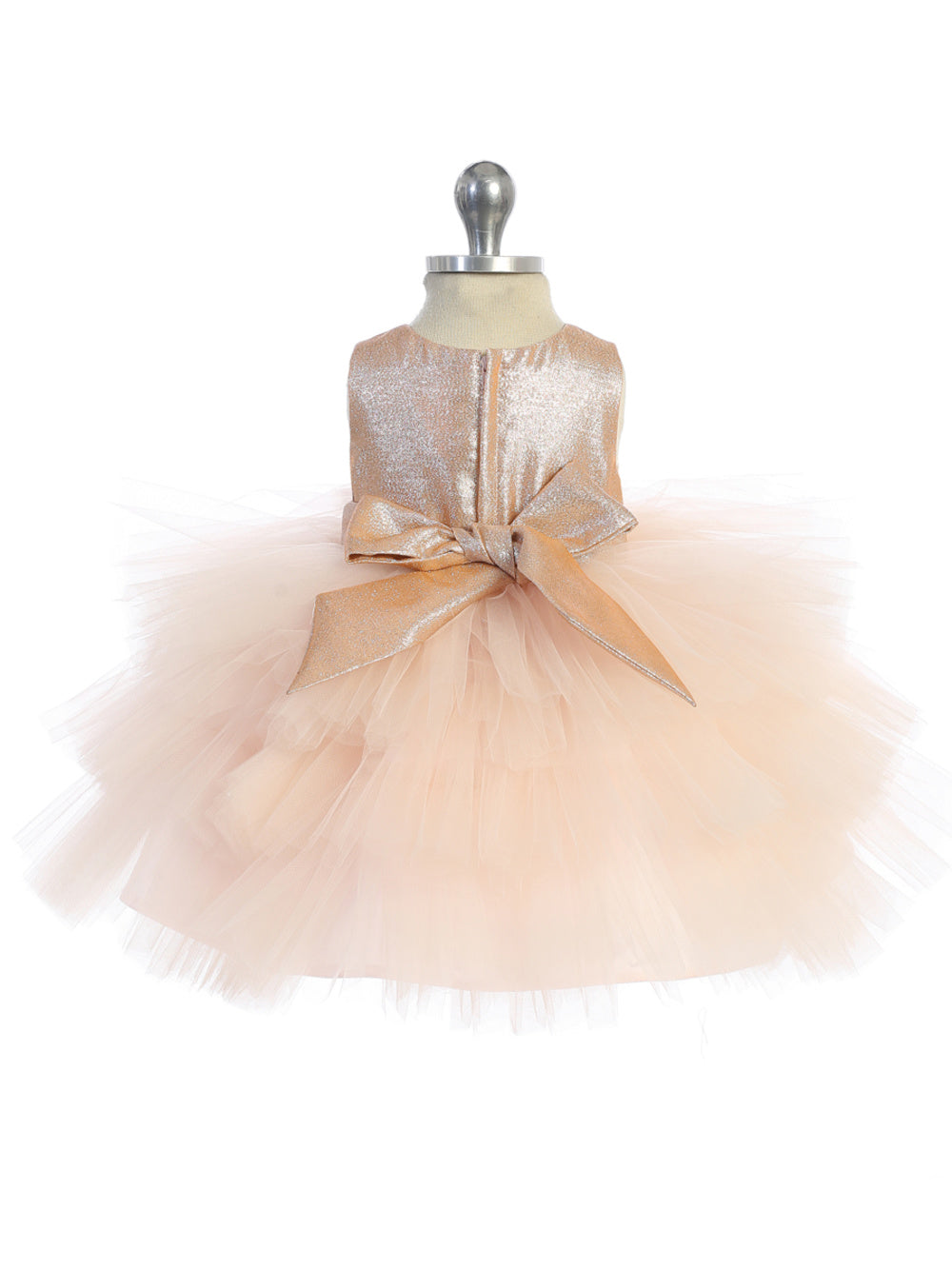 Baby Girl Layered Tulle Glitter Bodice Dress by TIPTOP KIDS - AS5790S