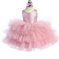 Baby Girl Layered Tulle Glitter Bodice Dress by TIPTOP KIDS - AS5790S