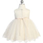 Baby Girl Illusion Neckline Bodice Dress by TIPTOP KIDS - AS5801S