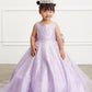 Sparkling Glitter Train Dress with Large Bow by TIPTOP KIDS - AS5804