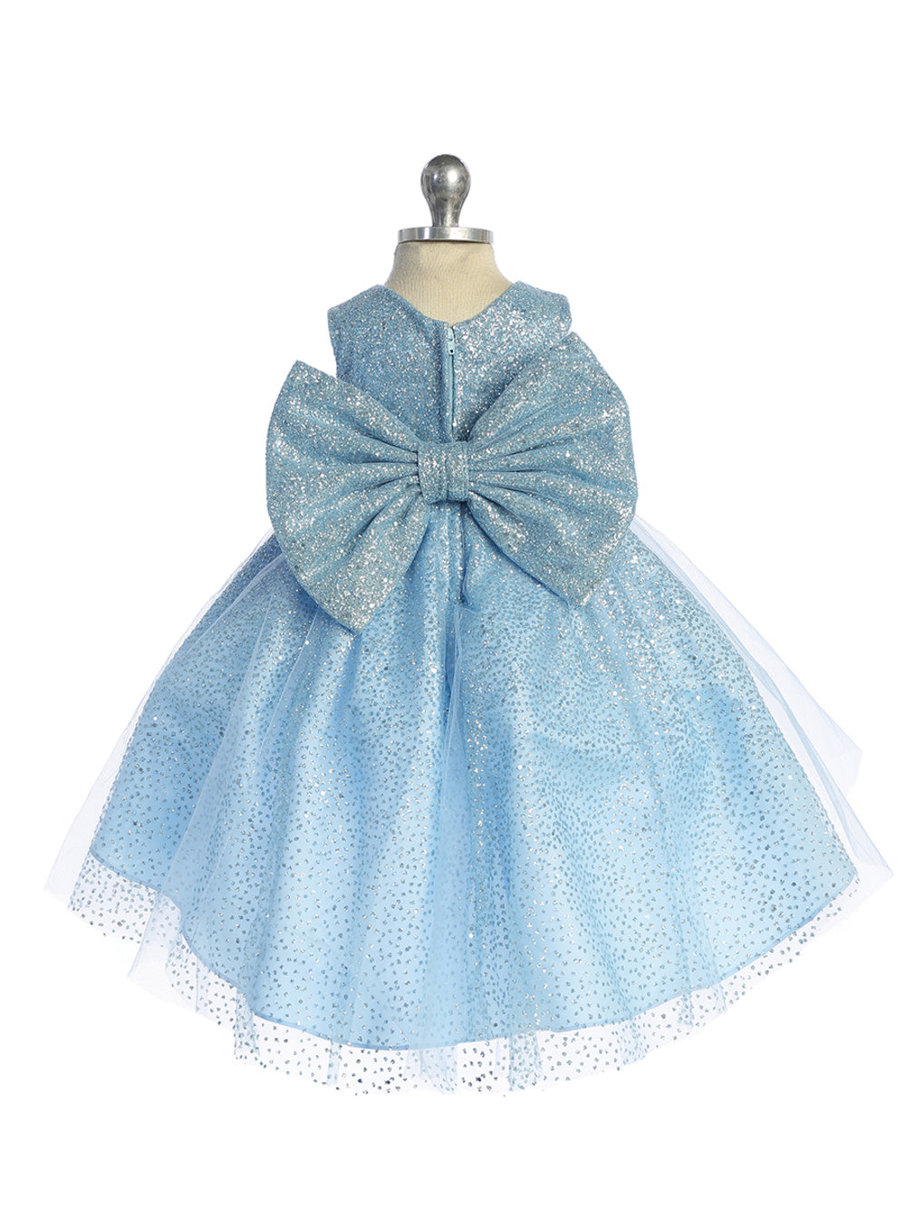 Baby Dress Glitter Tail and Large Bow by TIPTOP KIDS - AS5804S