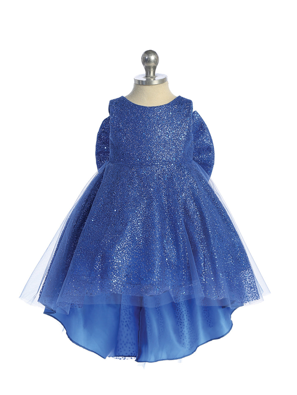 Baby Dress Glitter Tail and Large Bow by TIPTOP KIDS - AS5804S