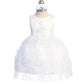 Baby Girl Tulle Metallic Lace Embroidery Dress by TIPTOP KIDS - AS5816S