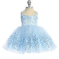 Baby Girl Dress with Sweetheart Neckline Sequins Dress by TIPTOP KIDS - AS5825S