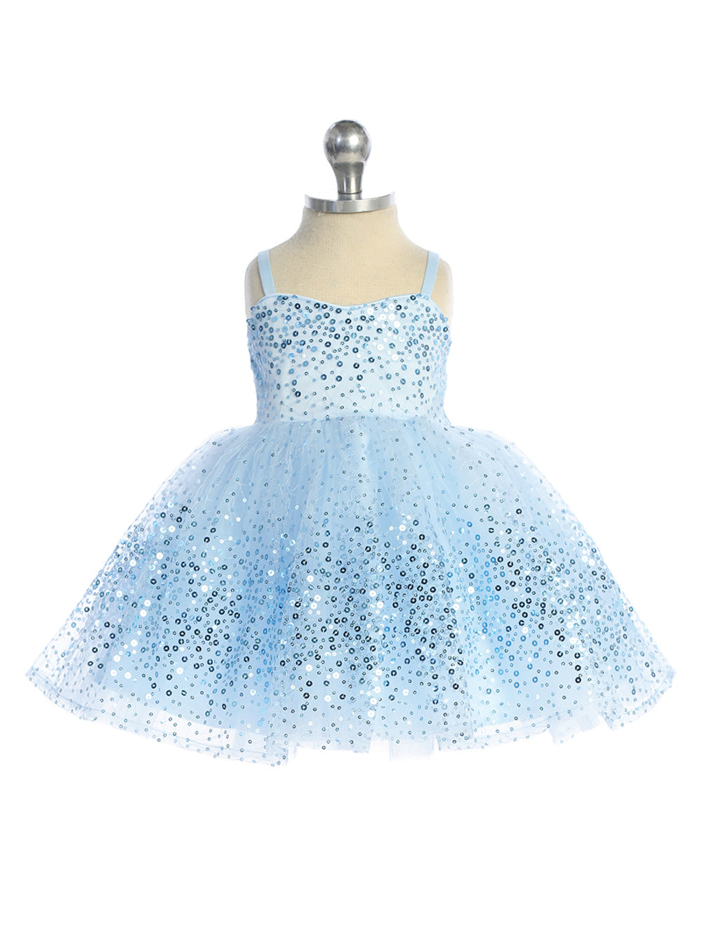 Baby Girl Dress with Sweetheart Neckline Sequins Dress by TIPTOP KIDS - AS5825S