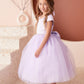 Multi Color Square Neckline Flowers Girl Dress by TIPTOP KIDS - AS5852