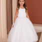 Sleeveless Satin Bodice Flowers Girl Dress by TIPTOP KIDS - AS5863