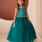 Satin Bodice with Tulle Flowers Girl Dress by TIPTOP KIDS - AS5872