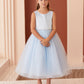 Satin Bodice with Tulle Flowers Girl Dress by TIPTOP KIDS - AS5872