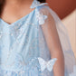 3D Butterfly with Cape Flowers Girl Dress by TIPTOP KIDS - AS7042