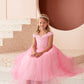 Girl Dress with Glitter Off The Shoulder Dress by TIPTOP KIDS - AS7043