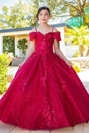 Cinderella Couture USA AS8045 Glitter Tulle A-Line Mini Quince