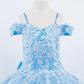 Cinderella Couture USA AS8062 Sequin Off Shoulder Mini Quince