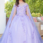 Cinderella Couture USA AS8075 Floral Off Shoulder Mini Quince