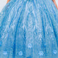 Embroidered Sweetheart Neckline Mini Quince Gown by Cinderella Couture USA AS8110