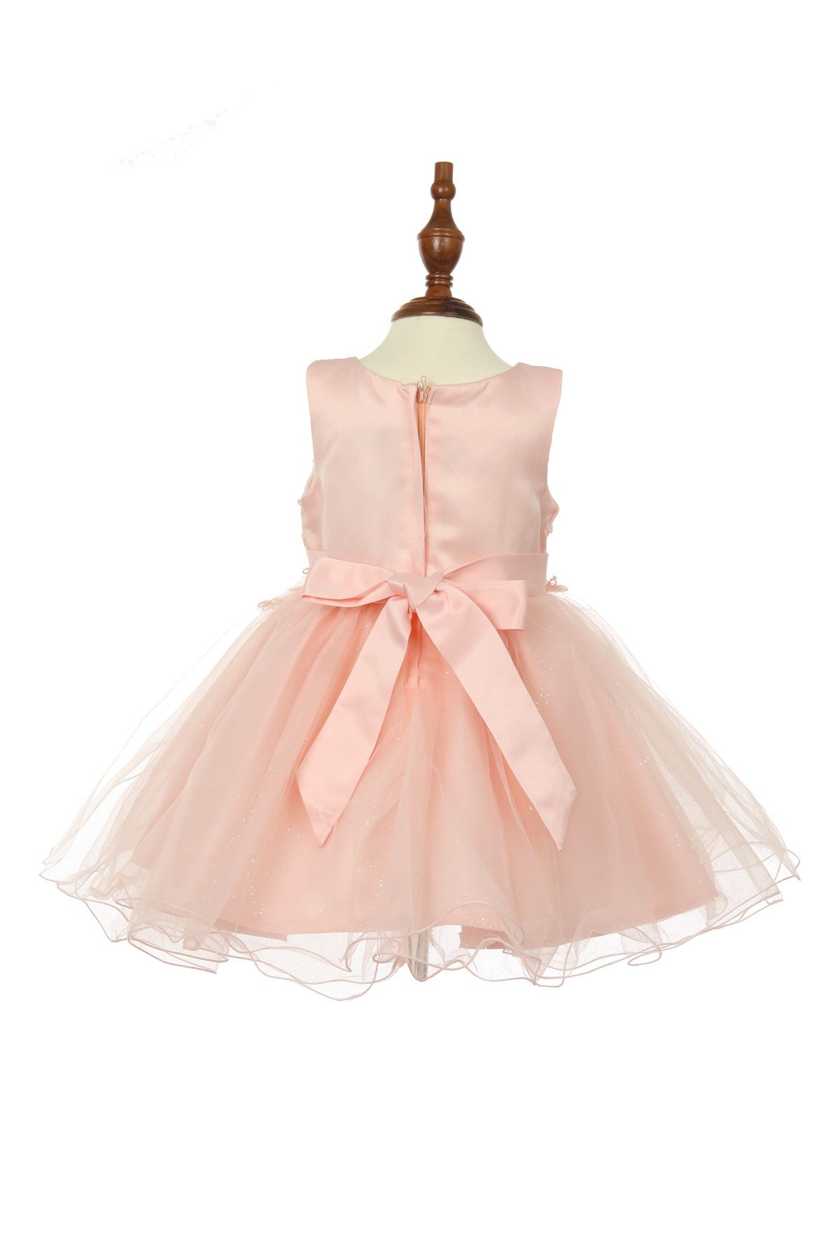 Lace Glitter Tulle Baby Dress by Cinderella Couture USA AS9110