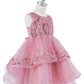 Embellished Sleeveless A-Line Girl Party Dress by Cinderella Couture USA AS9132