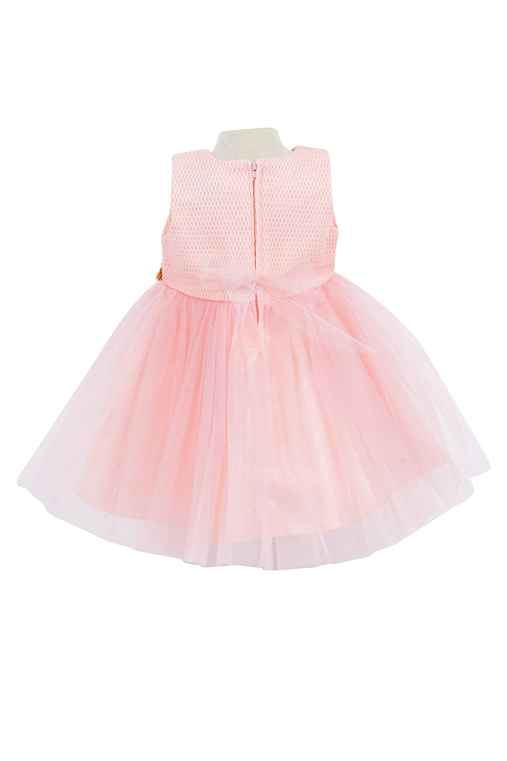 Super Cute Belted Flower Baby Dress by Cinderella Couture USA AS9134B