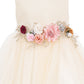 Super Cute Belted Flower Baby Dress by Cinderella Couture USA AS9134B