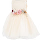 Super Cute Belted Flower Baby Dress by Cinderella Couture USA AS9134B