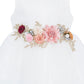 Super Cute Belted Flower Baby Dress by Cinderella Couture USA AS9134B