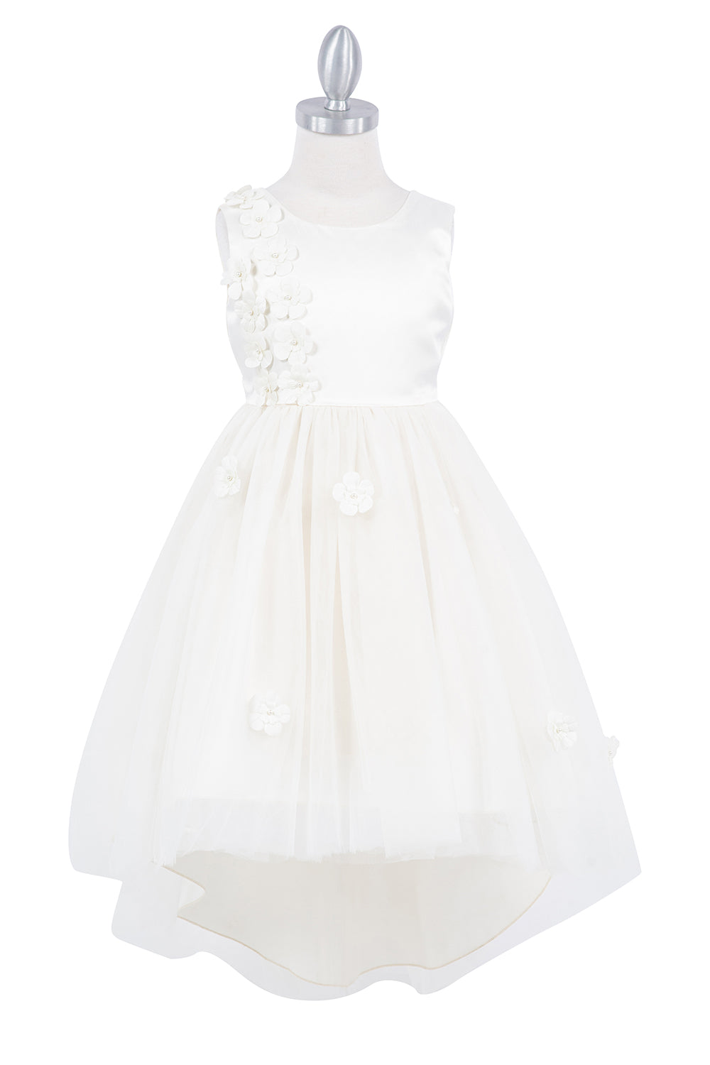 Beautiful Sleeveless Soft Tulle Flower Girl Dress by Cinderella Couture USA AS9136