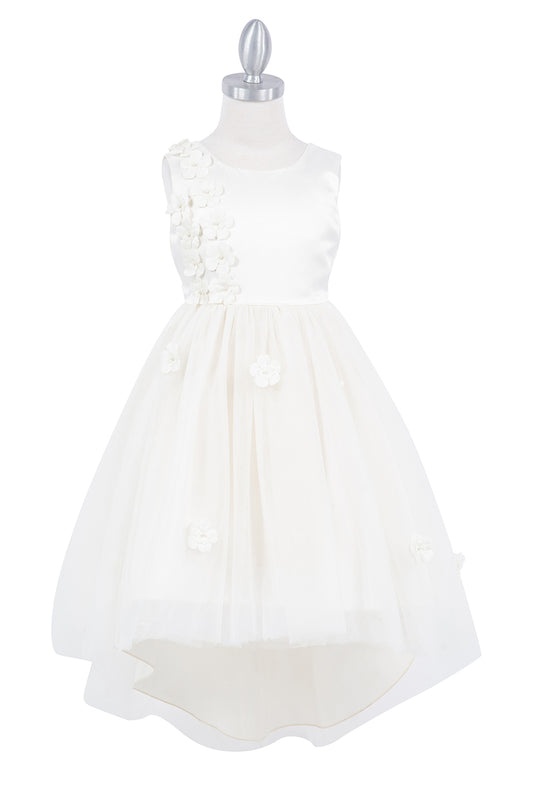 Beautiful Sleeveless Soft Tulle Flower Girl Dress by Cinderella Couture USA AS9136